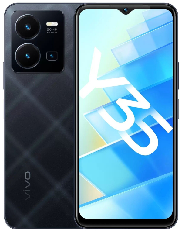 Купить Смартфон vivo Y35 4/128 ГБ RU, Черный агат